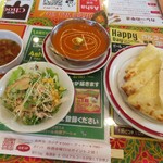 インド・ネパール料理 Asha - チーズナンセット　1380円(税込)