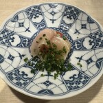 炭火いわ田 - 黒王むね肉の藁焼き