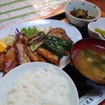 和風グリル 飛鳥 - 元祖ジンジャーポーク 800円 +ごはんセット 300円