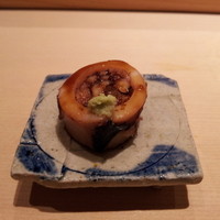匠　達広 - 烏賊の印籠煮？中はご飯じゃないんですね。写真トビトビでスビバッセン。T^T