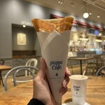 ジェラート ピケ カフェ クレープリー 三井アウトレットパーク木更津店 - ピスタチオ(シュガバタ生地)とカフェオレ