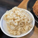 とん汁の店 まるやま食堂 - 玄米ご飯にしました