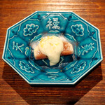 薪鳥新神戸 - ミントの白和え + 無花果