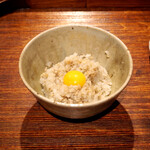 薪鳥新神戸 - 薪そぼろご飯 + うずらの卵