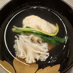 徳ㇵ本也 - 車海老と海老しんじょうのお椀