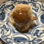 徳ㇵ本也 - 北寄貝となめこのみぞれ和え