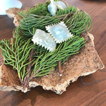 CYCLE by Mauro Colagreco - ほうれん草のラビオリ