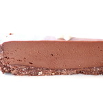 カカオ マジック - ローチョコレート タルトの断面  '14 4月上旬