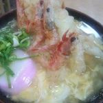 うどん平 - えび天ごぼう天たまごとじ
