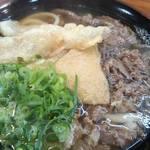 うどん平 - きつね肉ごぼう天