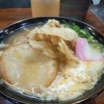 うどん平 - 丸天ごぼう天たまごとじ