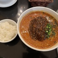 潮夢来 - 特製 担々麺と半ライス