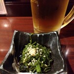 ごきげん酒場 ひょっとこ - お通しはもずく