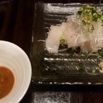 朝日堂 - ヤリイカ刺　肝醤油