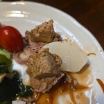 キッチン ブルー グローブ - カブを添えて