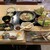 漁亭浜や - 料理写真:鴨肉せり小鍋(せり、うどんハーフ追加)、秋刀魚焼き、秋刀魚刺身、おしんこ盛り