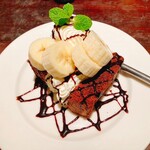 パルファン - チョコとバナナのショートケーキ