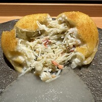 日本料理 晴山 - 蟹がぎっしり濃厚コロッケ