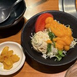 焼肉 カロッソ - 牛カツカレーのサラダ