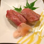 山海づくし勝也 - 仙台牛寿司