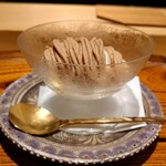日本料理 柳燕 - モンブランアイス