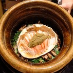 272085337 - 焼き松葉蟹（境港）と焼き舞茸のご飯