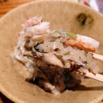 日本料理 柳燕 - 焼き松葉蟹と焼き舞茸のご飯