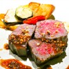 SEASONS - 料理写真:５０日間熟成牛リブロースの炭火焼き 生マスタードのソース
