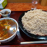 きそば いどや - ピリ辛鴨味噌つけめん　大盛り