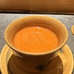 銀座 有涯 - 桜海老のすりながし　風味がより凝縮