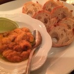 築地タマトミ - うにのブルスケッタ