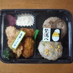 祭鳥八 横浜ジョイナス店 - カキフライととり天弁当（生姜しょうゆ）