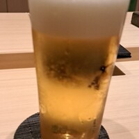 銀座 京都 鮨まつもと - 先ずはビール