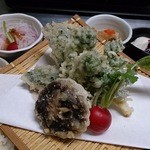 農家レストラン まだ来すた - 季節の野菜天ぷらセット