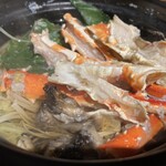 地酒と道産食材 一笑 - カニ鍋