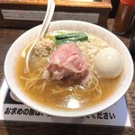 らぁめん小池 - 味玉煮干ラーメン