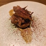 島キュイジーヌ あーすん - やんばるの牛蒡と、ペアリングのシナモンのフレーバーとの相性ピッタリだった。