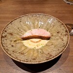 島キュイジーヌ あーすん - リストには本サワラ、としてあったが、この日の魚は糸満産の金目鯛に変更されていた。