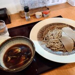 手打蕎麦 たじま - つけ牡蠣そば 1,400円(税込)。