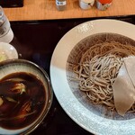 手打蕎麦 たじま - つけ牡蠣そば 1,400円(税込)。