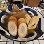 おかえり酒場 さんだるきっちん - ちくわぶ、大根、肉詰め的な？（訪問日から時間だったので忘れちゃいました^^;）