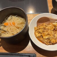 しゃぶしゃぶ KINTAN 代官山本店 - お惣菜の中華春雨と麻婆豆腐