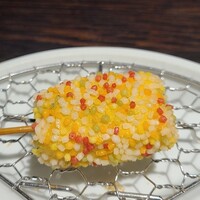 串揚げキッチン だん EKIZO神戸三宮店 - ⑧生麩五色あられ揚げ《出汁醤油》