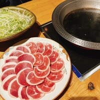 鴨しゃぶ粋玄 - 鴨肉二種食べ比べ