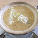 氷見 魚市場食堂 - 魚とつみれ入りの味噌汁