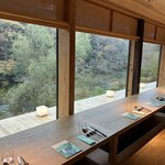 時帰路 - 多摩川を眺めるカンター席