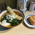 アサソバビンボー！　
          朝そば＋ちくわ天＋いなり寿司！