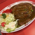 中華料理 牡丹園 - カツあんかけチャーハン全体です。