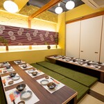 牛タンと海鮮 個室居酒屋 炭松 - 【扉付き堀こたつ個室】大人数様個室　最大１６名様まで