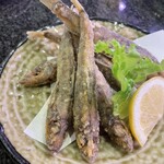 佐助 - 目光の唐揚げ　580円